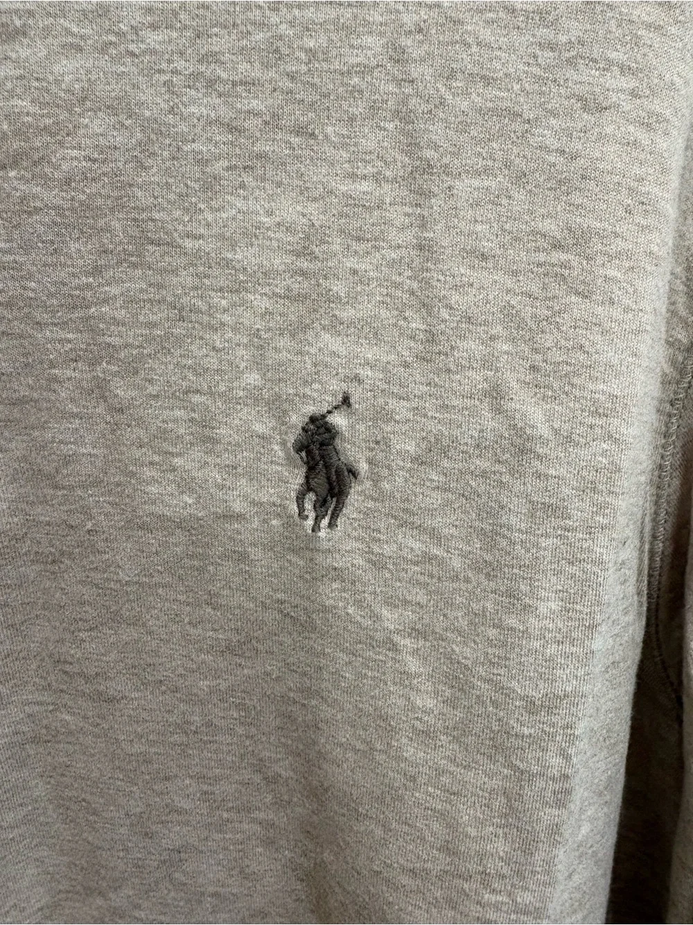 Polo by Ralph Lauren Men’s Beige Quarter-Zip Sweater